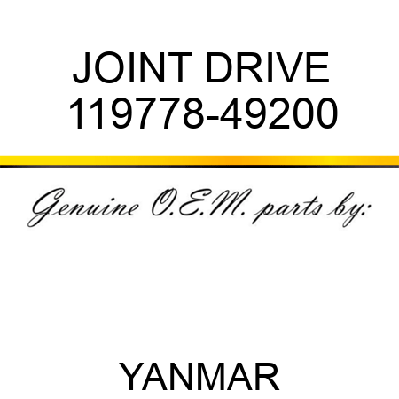 JOINT, DRIVE 119778-49200