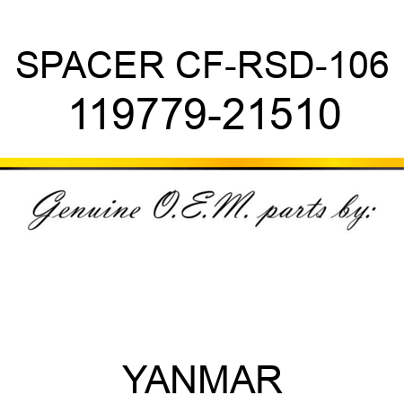 SPACER, CF-RSD-106 119779-21510