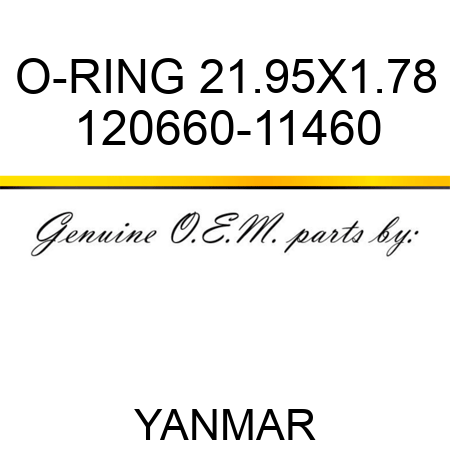 O-RING, 21.95X1.78 120660-11460