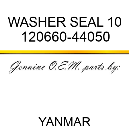 WASHER, SEAL 10 120660-44050