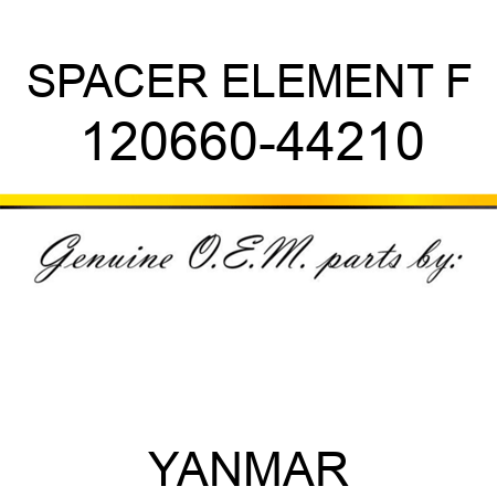 SPACER, ELEMENT F 120660-44210