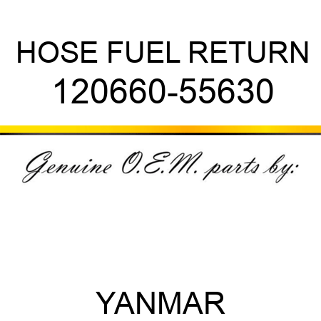 HOSE, FUEL RETURN 120660-55630
