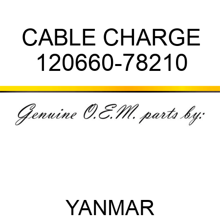 CABLE, CHARGE 120660-78210