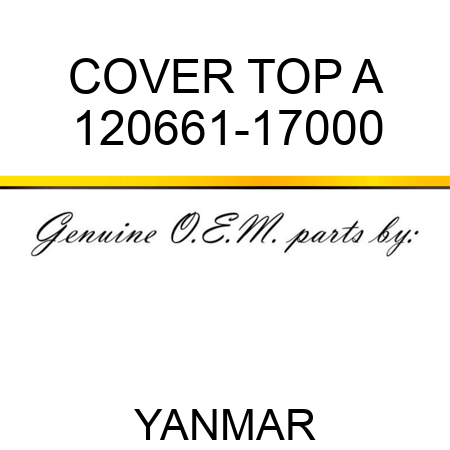 COVER, TOP A 120661-17000