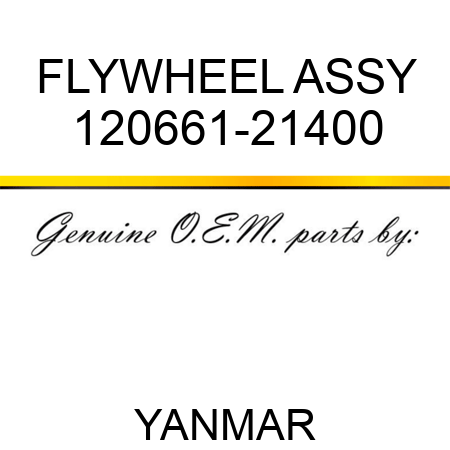 FLYWHEEL ASSY 120661-21400