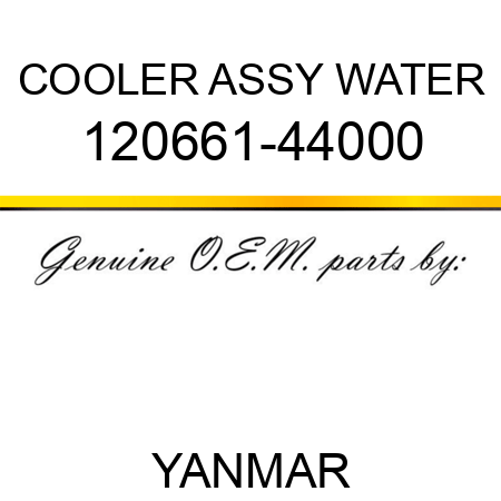 COOLER ASSY, WATER 120661-44000