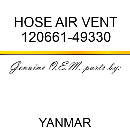 HOSE, AIR VENT 120661-49330