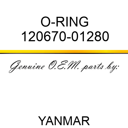 O-RING 120670-01280