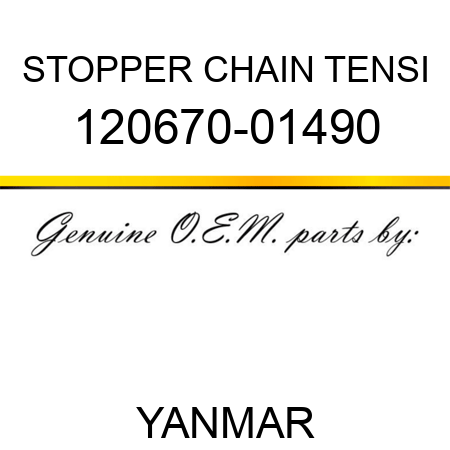 STOPPER, CHAIN TENSI 120670-01490