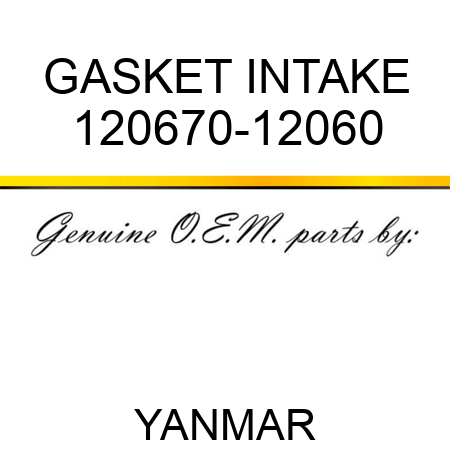 GASKET, INTAKE 120670-12060