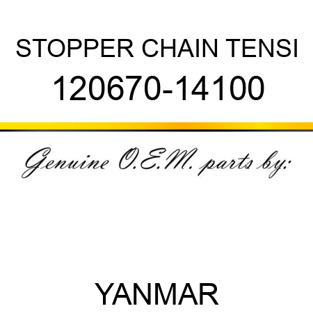 STOPPER, CHAIN TENSI 120670-14100