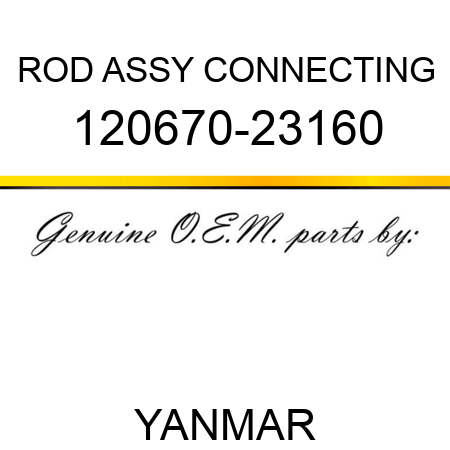 ROD ASSY, CONNECTING 120670-23160