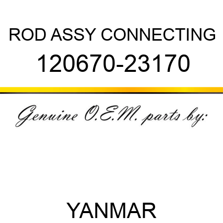 ROD ASSY, CONNECTING 120670-23170