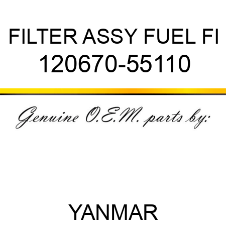 FILTER ASSY, FUEL FI 120670-55110