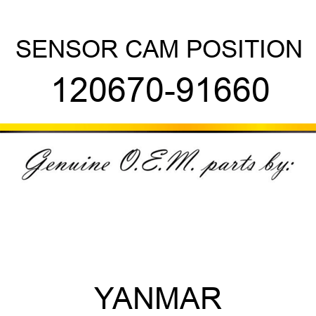SENSOR, CAM POSITION 120670-91660
