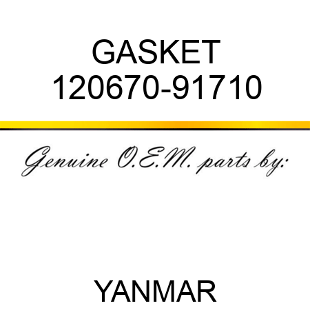 GASKET 120670-91710