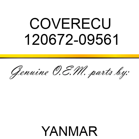 COVER,ECU 120672-09561