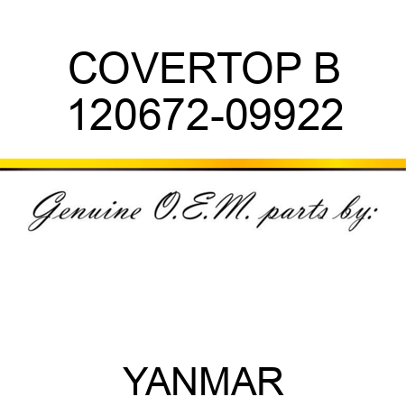 COVER,TOP B 120672-09922