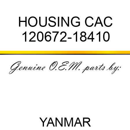 HOUSING, CAC 120672-18410