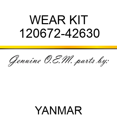 WEAR KIT 120672-42630