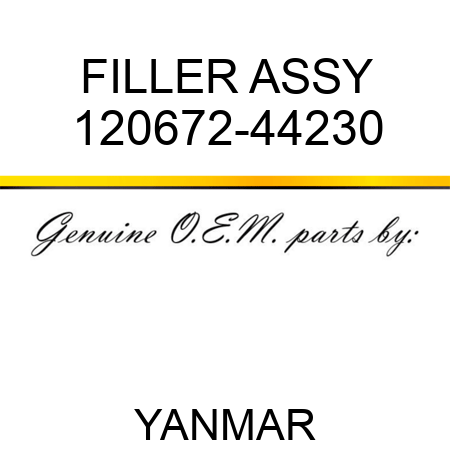 FILLER ASSY 120672-44230