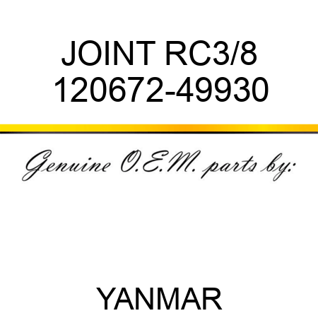 JOINT, RC3/8 120672-49930