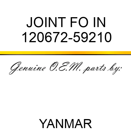 JOINT, FO IN 120672-59210