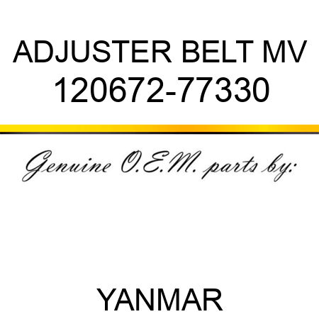 ADJUSTER, BELT MV 120672-77330