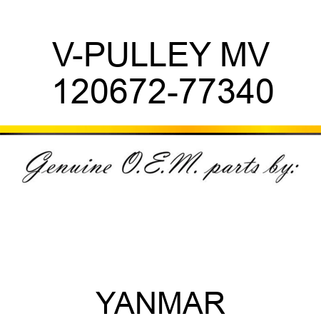V-PULLEY, MV 120672-77340