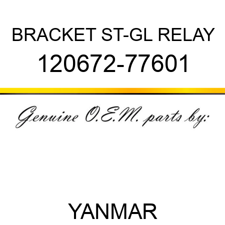 BRACKET, ST-GL RELAY 120672-77601