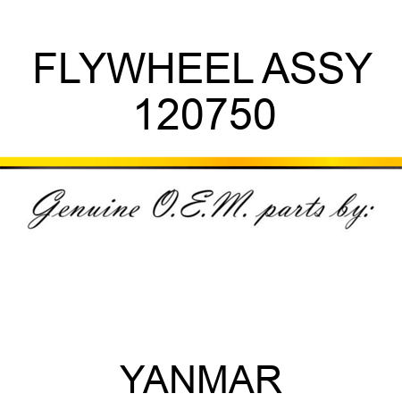 FLYWHEEL ASSY 120750