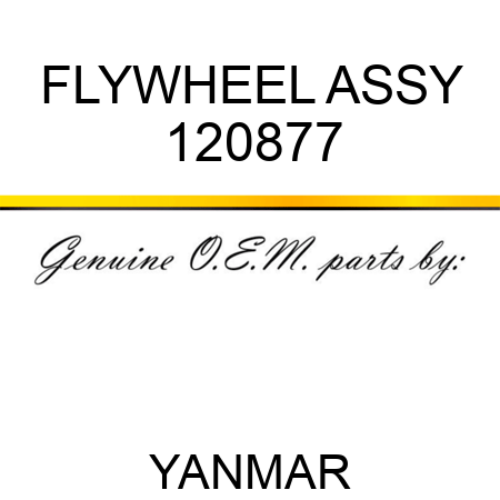 FLYWHEEL ASSY 120877