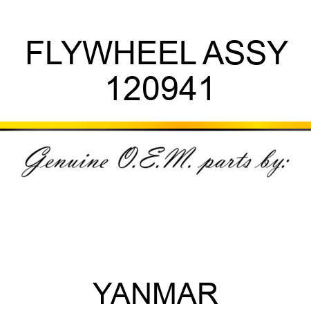 FLYWHEEL ASSY 120941