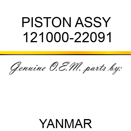 PISTON ASSY 121000-22091