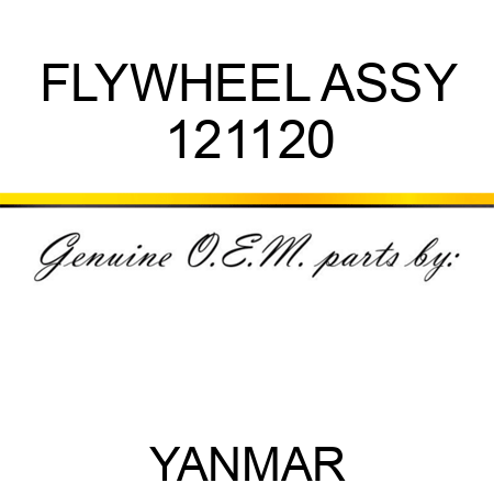 FLYWHEEL ASSY 121120