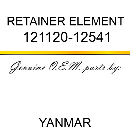 RETAINER, ELEMENT 121120-12541