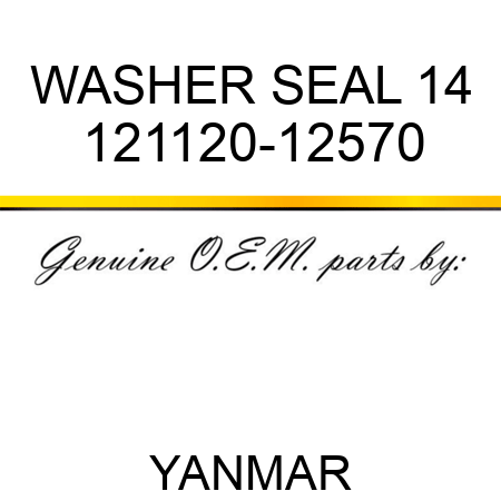 WASHER, SEAL 14 121120-12570