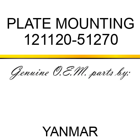 PLATE, MOUNTING 121120-51270