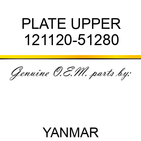 PLATE, UPPER 121120-51280