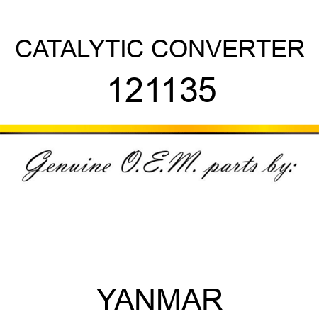CATALYTIC CONVERTER 121135