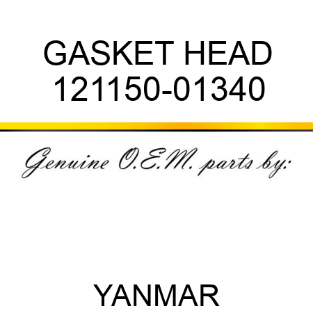 GASKET, HEAD 121150-01340