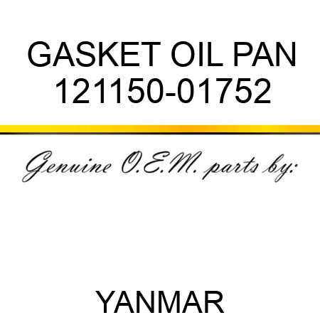 GASKET, OIL PAN 121150-01752