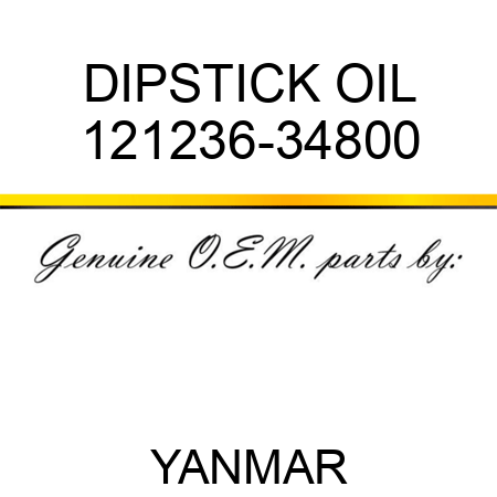 DIPSTICK, OIL 121236-34800