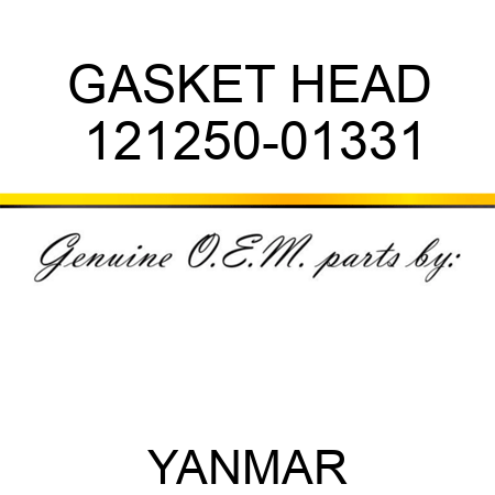 GASKET, HEAD 121250-01331