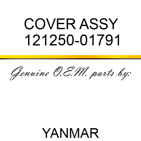 COVER ASSY 121250-01791