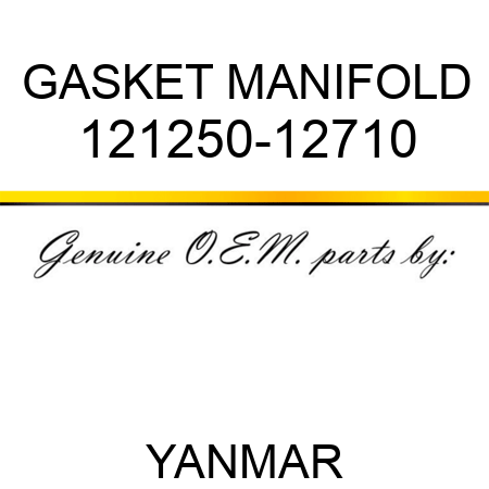GASKET, MANIFOLD 121250-12710