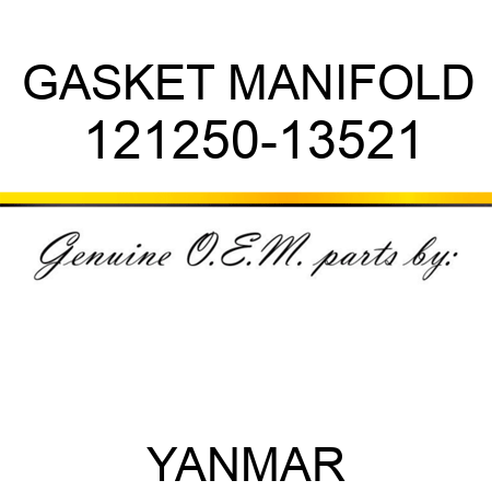 GASKET, MANIFOLD 121250-13521