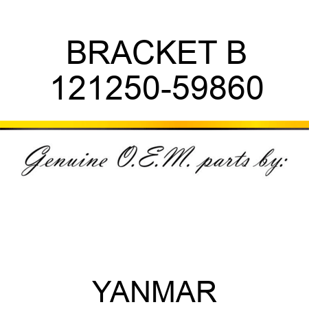 BRACKET, B 121250-59860