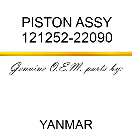 PISTON ASSY 121252-22090