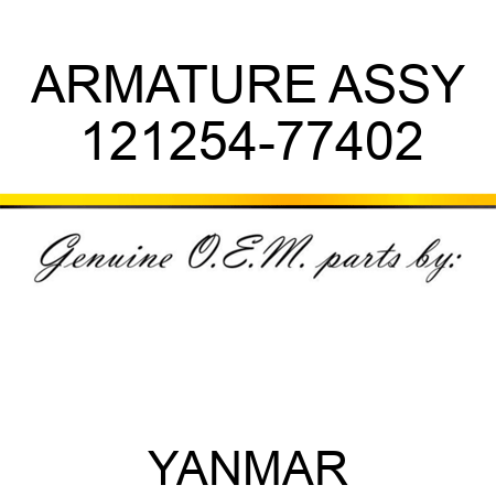 ARMATURE ASSY 121254-77402